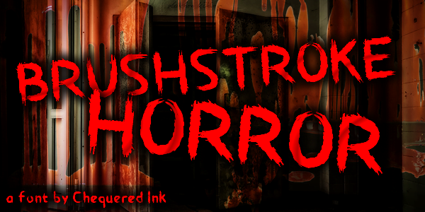 Brushstroke Horror Font