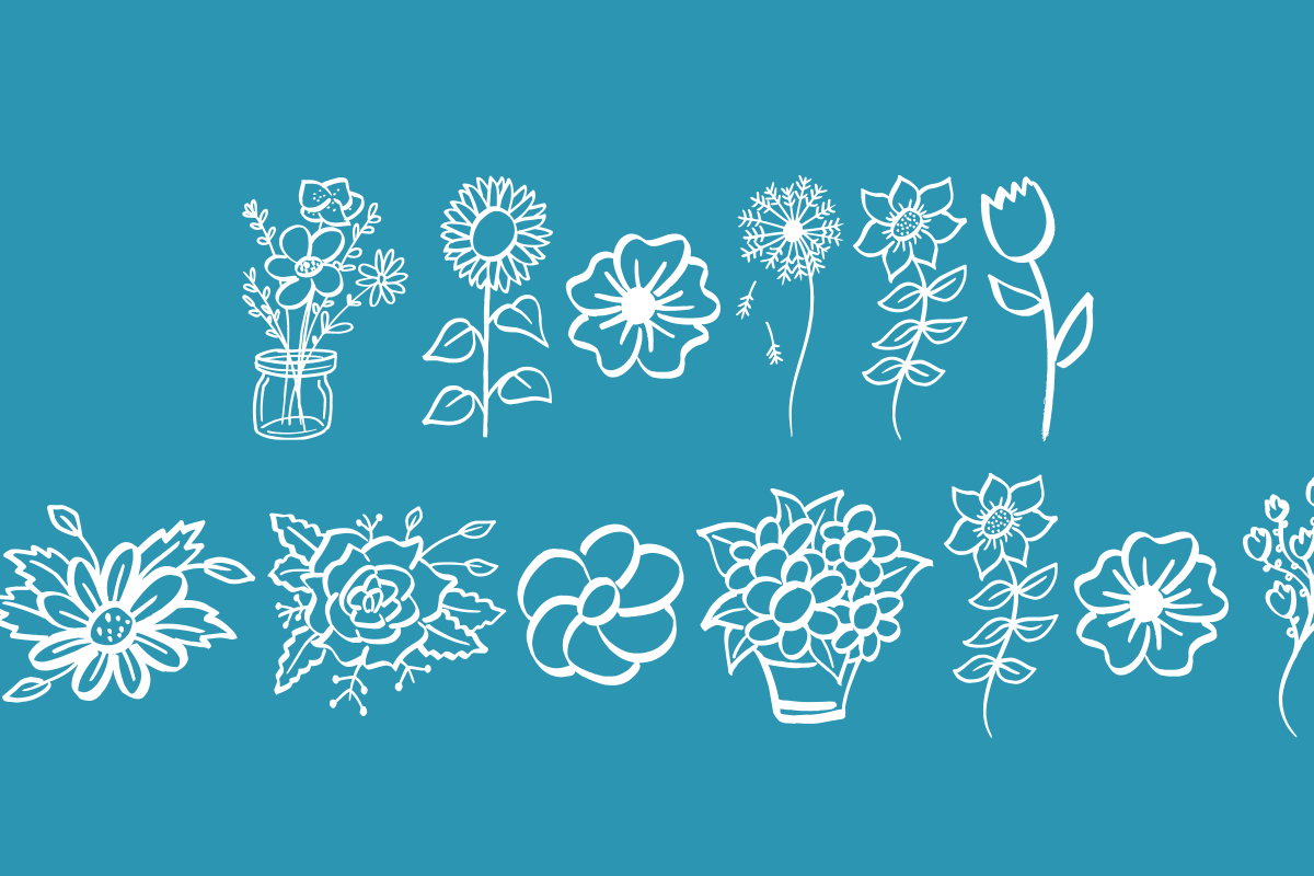 Garden Flowers Font