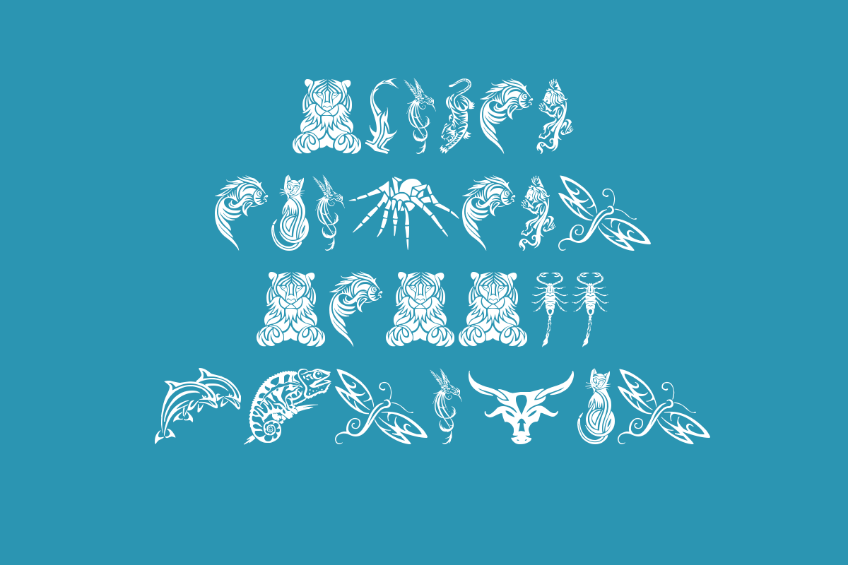 Tribal Animals Tattoo Designs Title Image