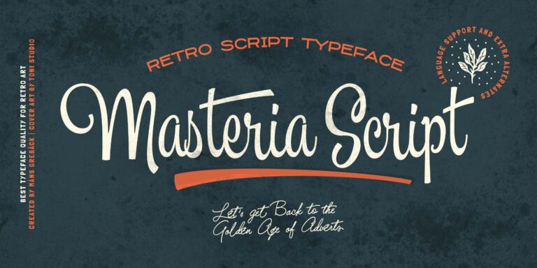 Masteria Script Font