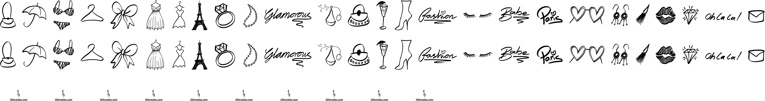 Fashion Pictures Character Map