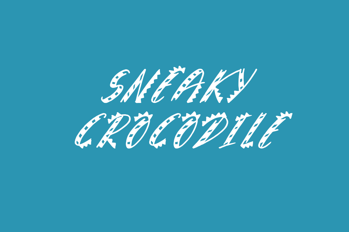 Sneaky Crocodile Font