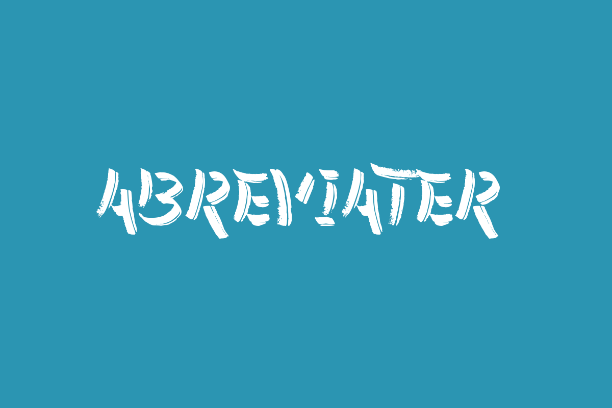 Abreviater Title Font