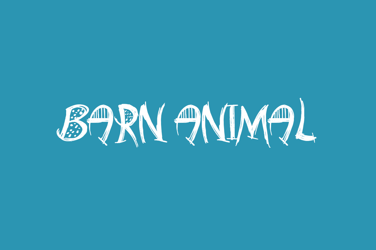 Barn Animal Font