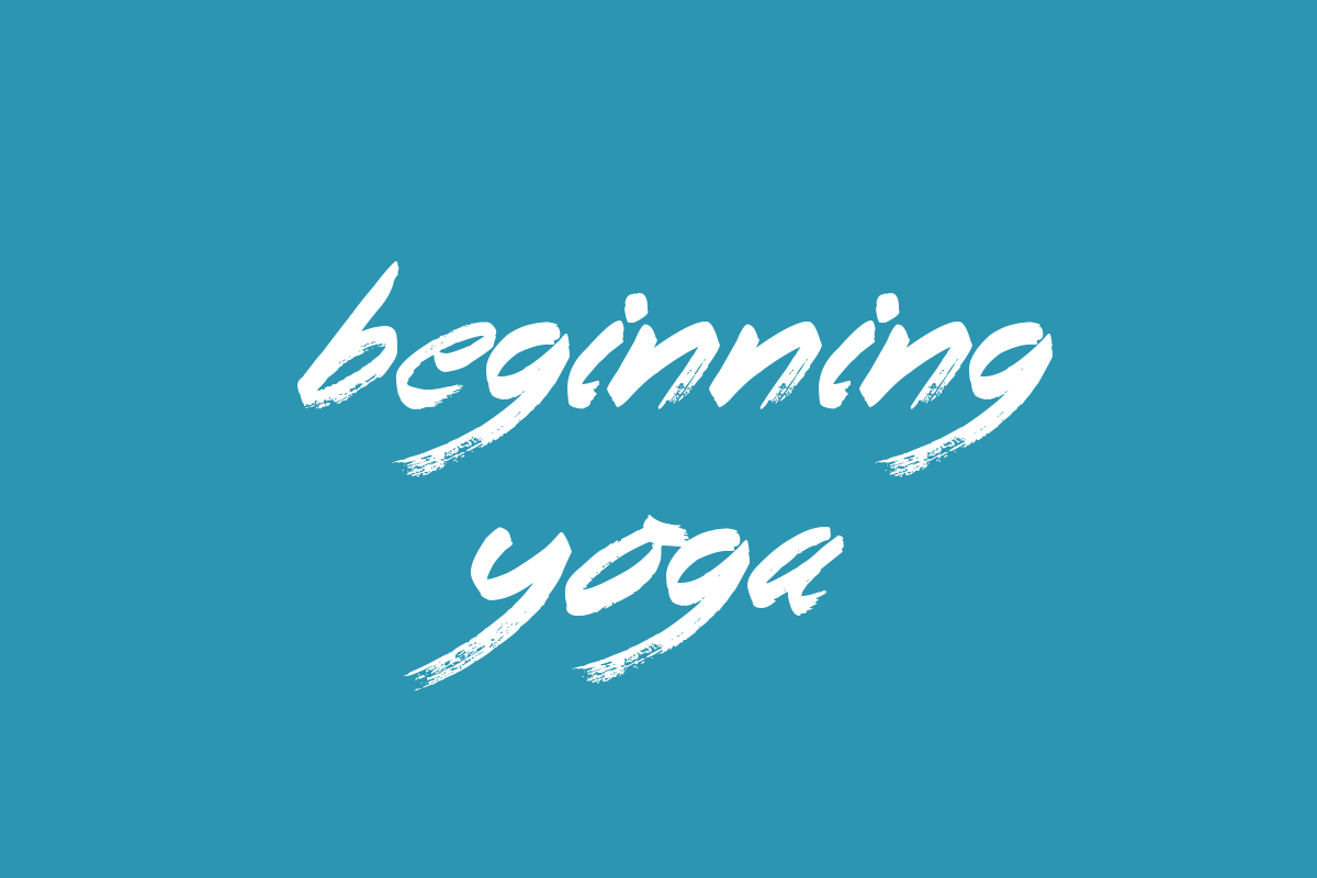 Beginning Yoga Font