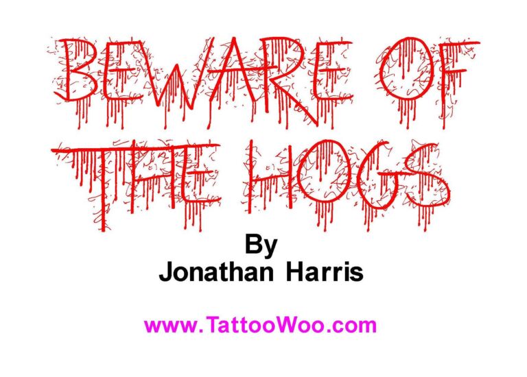 Beware Of The Hogs Font