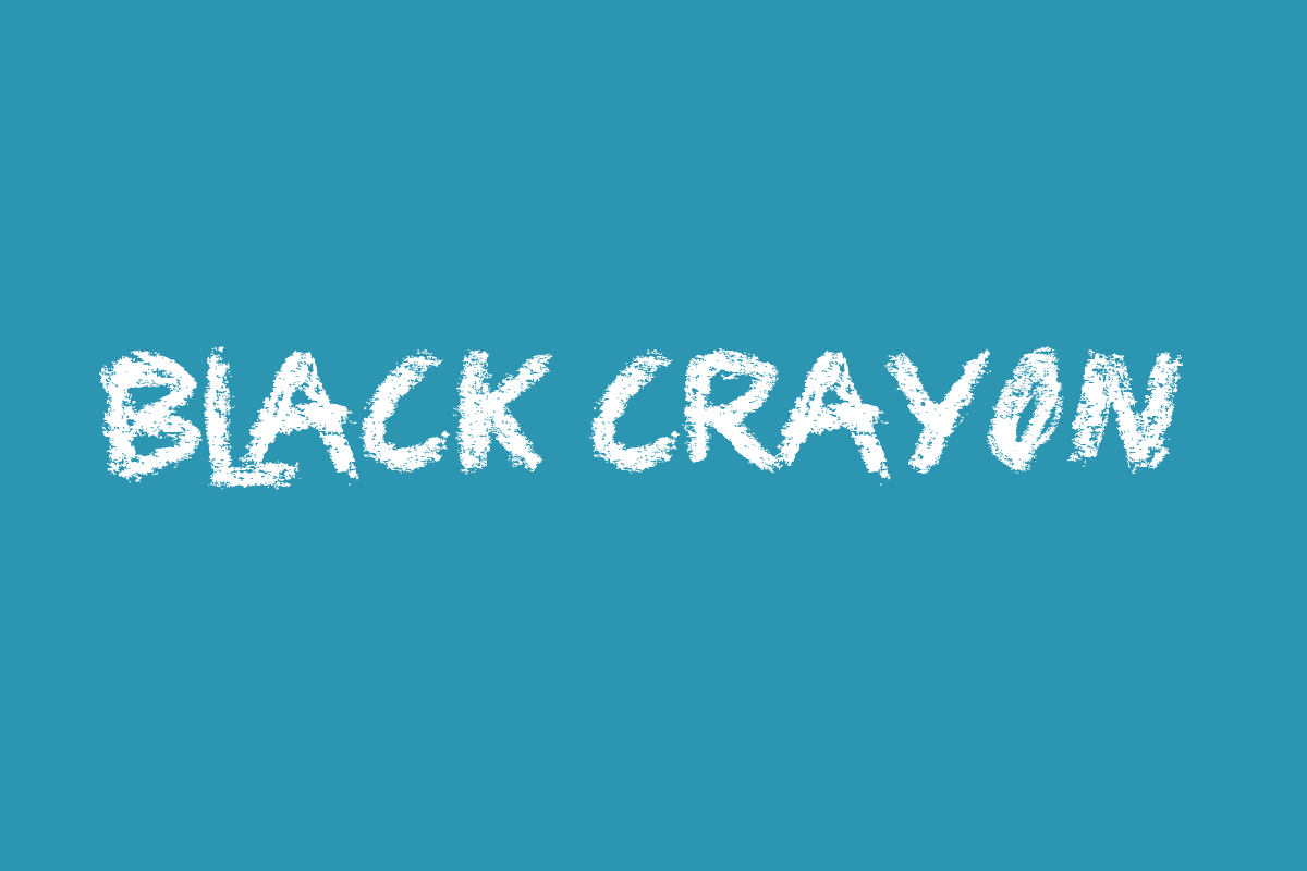 Black Crayon Font