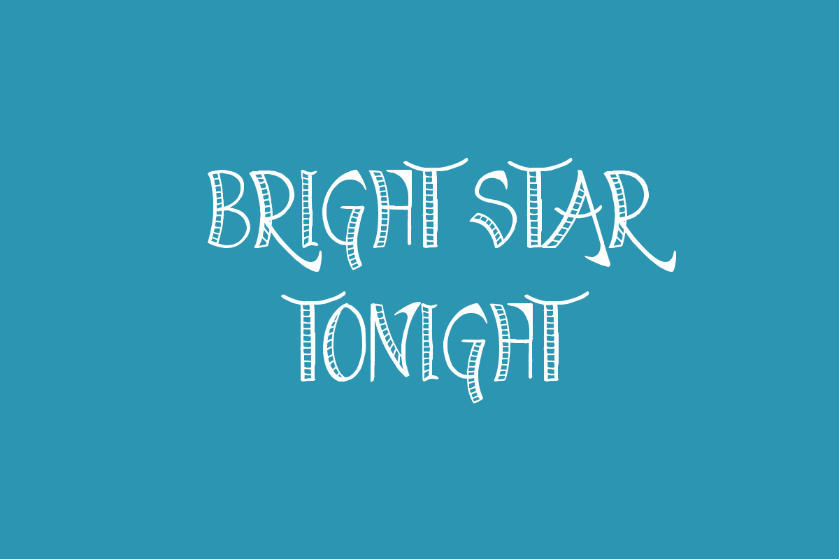 Bright Star Tonight Font