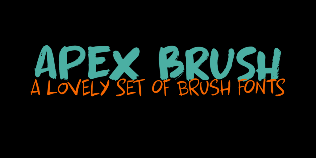 Apex Brush Font