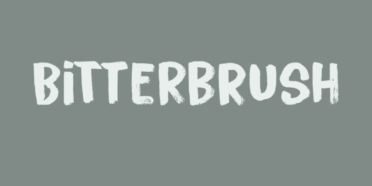 BitterBrush Font