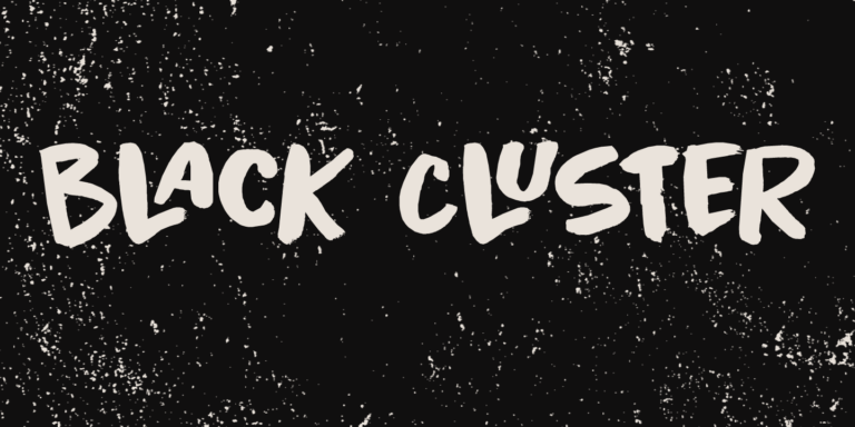 Black Cluster Font