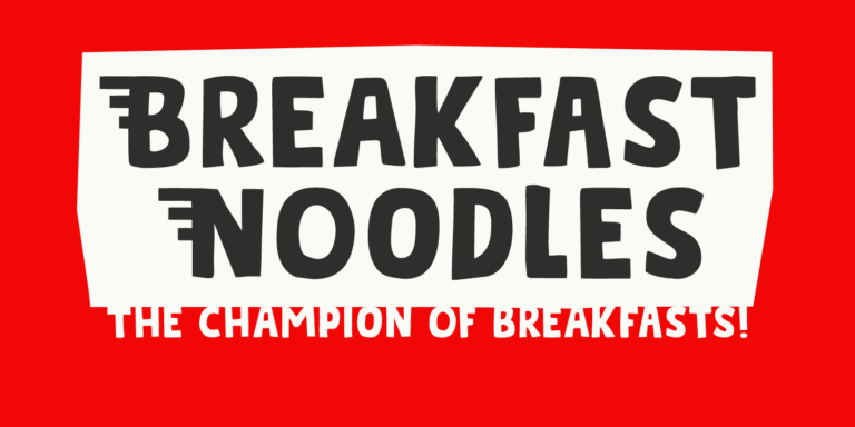 Breakfast Noodles Font