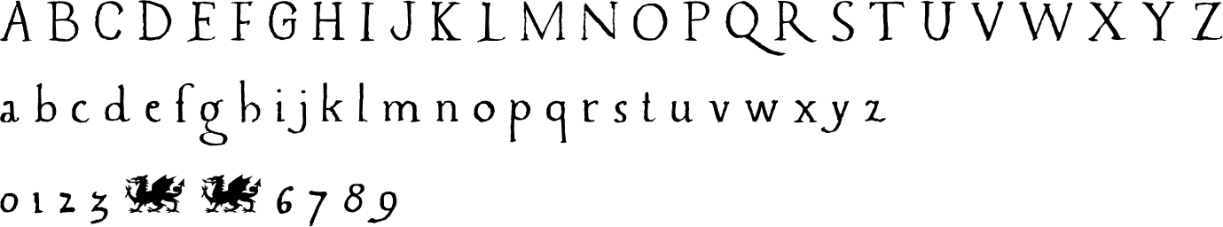 Caerphilly Character Map