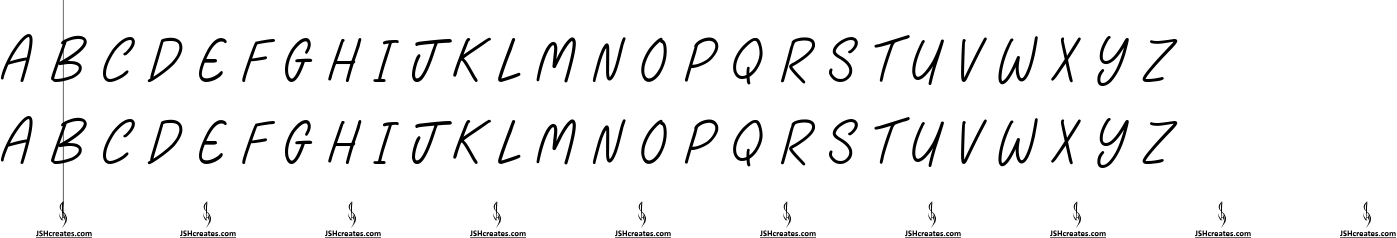 Bread And Butter Font Character Map