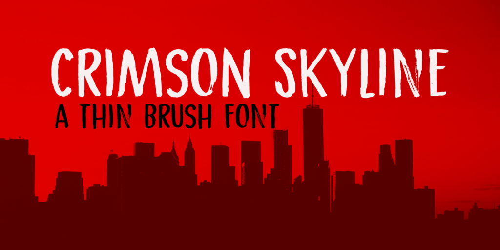 Crimson Skyline Font