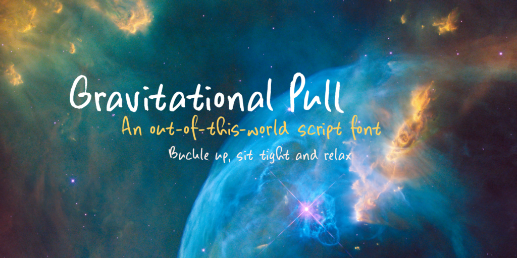 Gravitational Pull Font