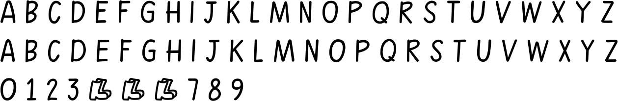 Gumboots Character Map