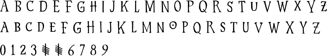 Hyldemoer Character Map