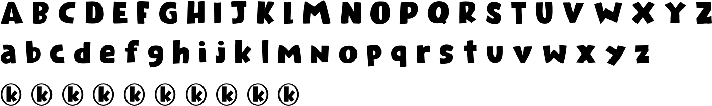 Kandij Font Character Map
