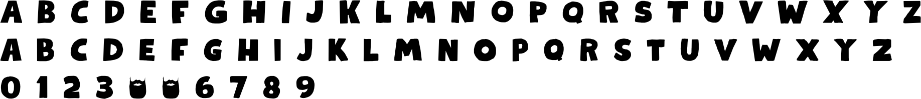 Kapsalon Font Character Map