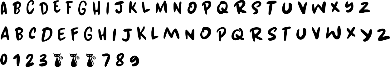 Kuroneko Font Character Map