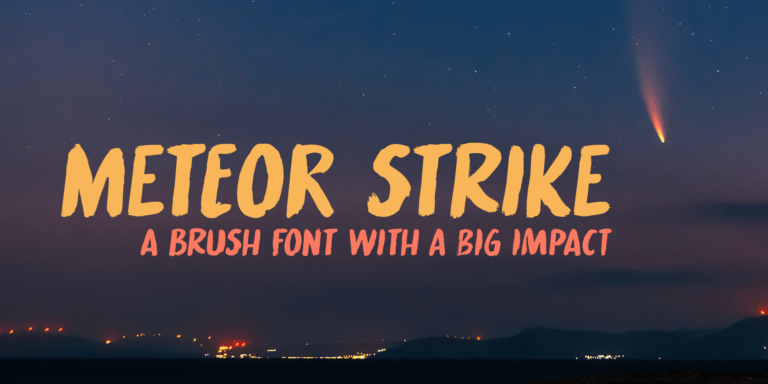 Meteor Strike Font