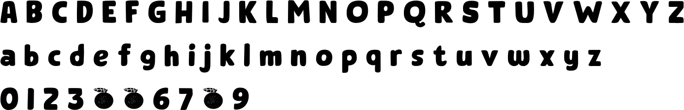 Mikan Font Character Map