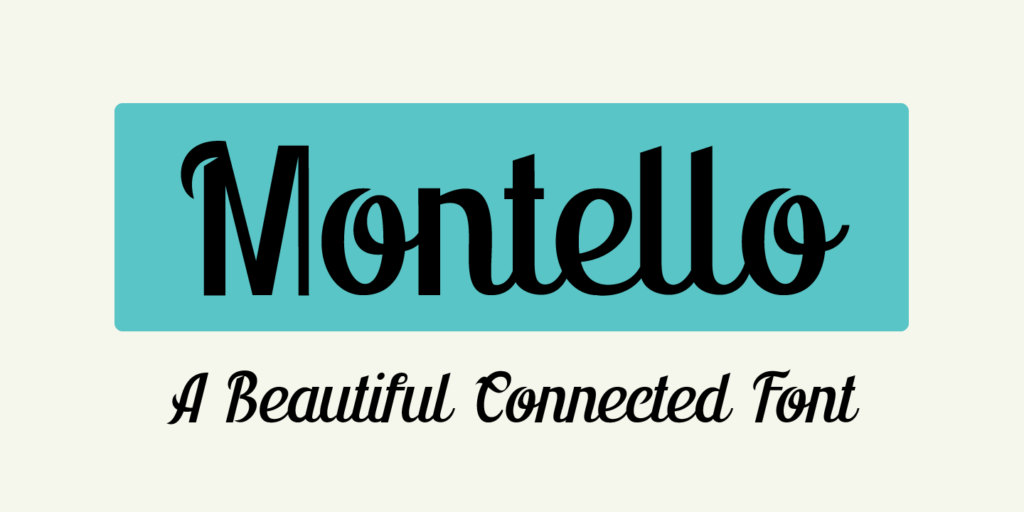 Montello Poster Font