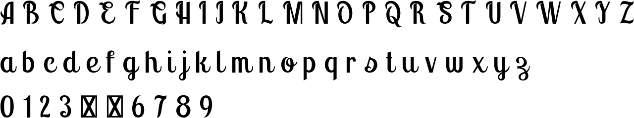 Montello Font Character Map