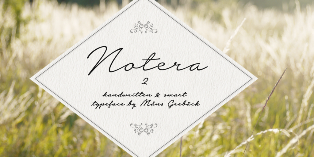 Notera 2 Font