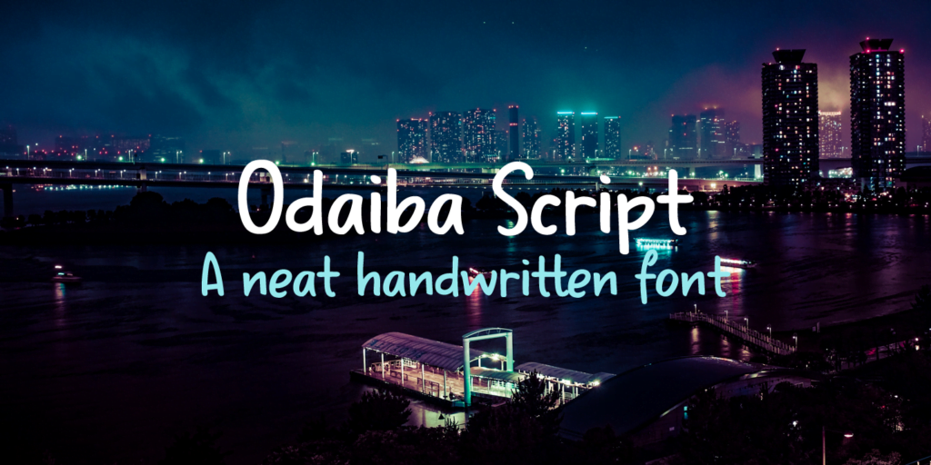 Odaiba Script Font