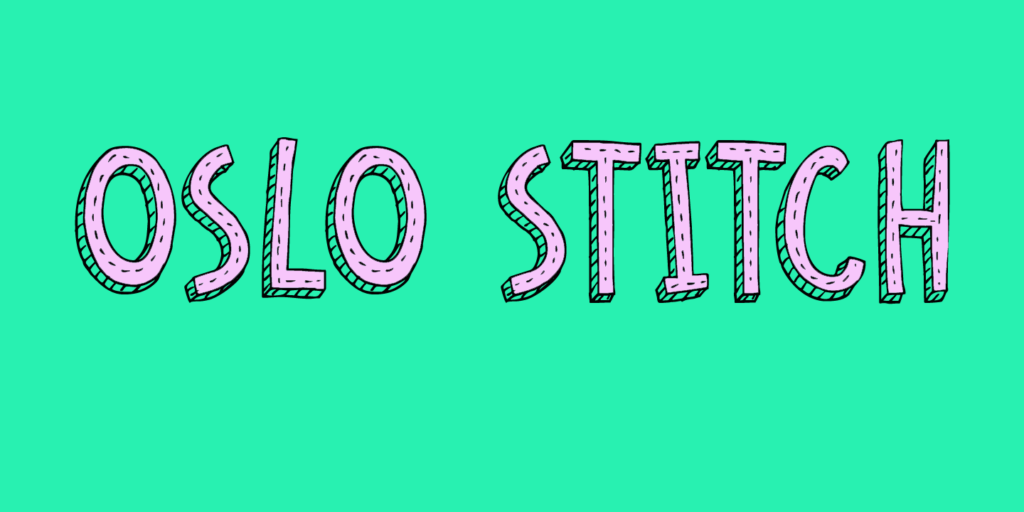 Oslo Stitch Font