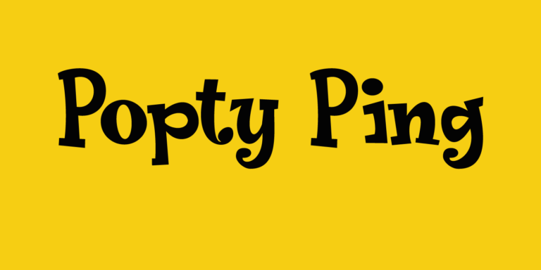 Popty Ping Font