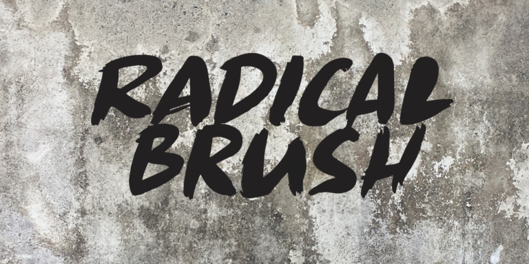 Radical Brush Font