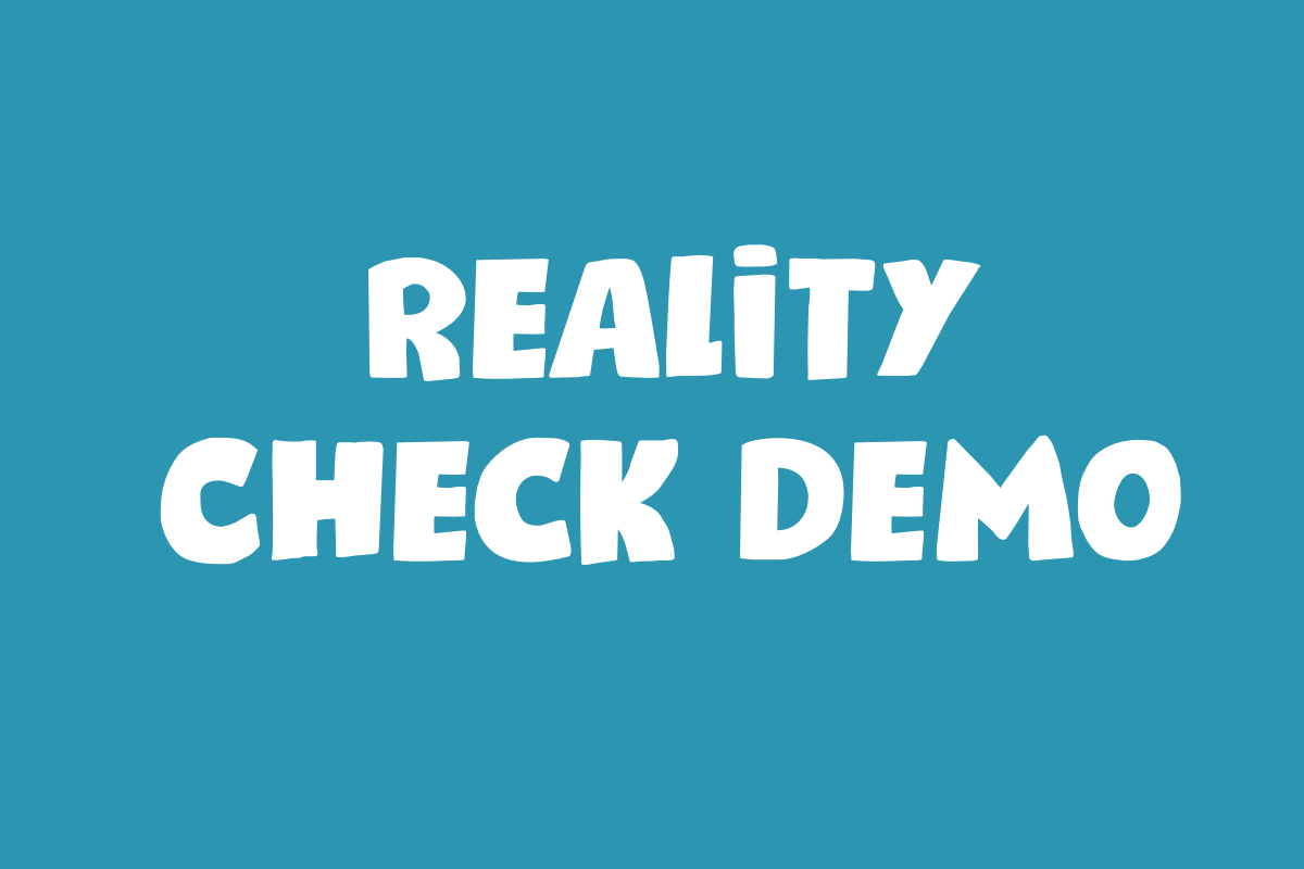 Reality Check Demo Font