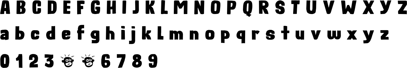 Rough Therapy Font Character Map