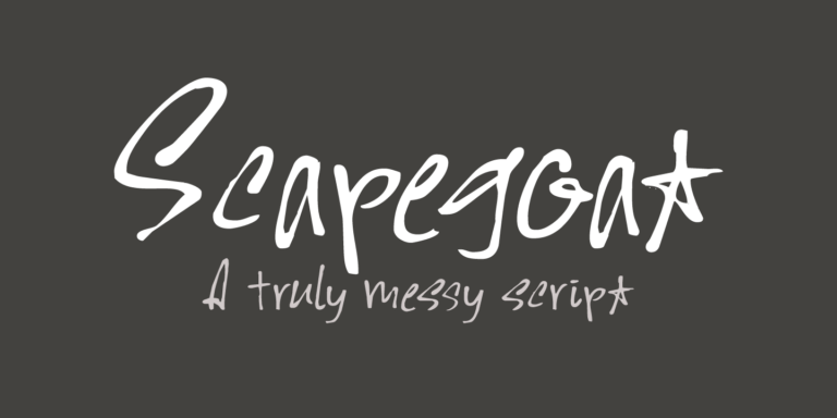 Scapegoat Font