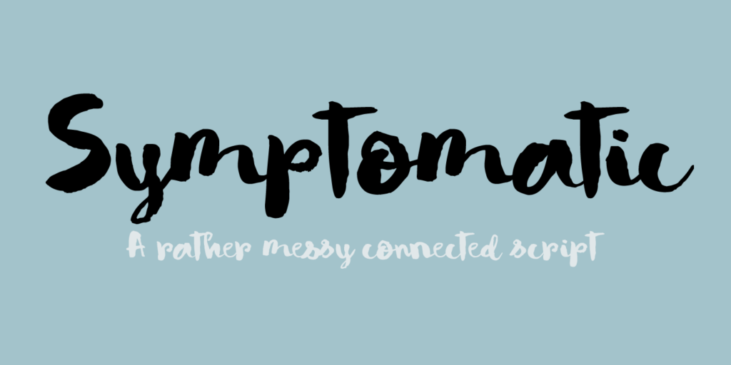 Symptomatic Font