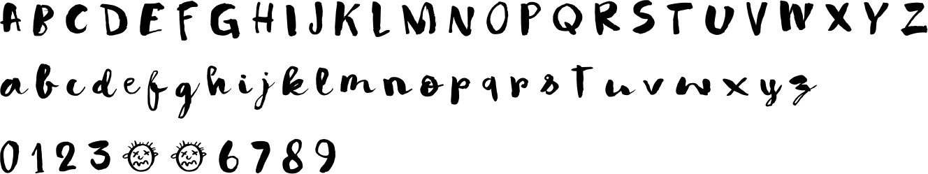 Symptomatic Font Character Map