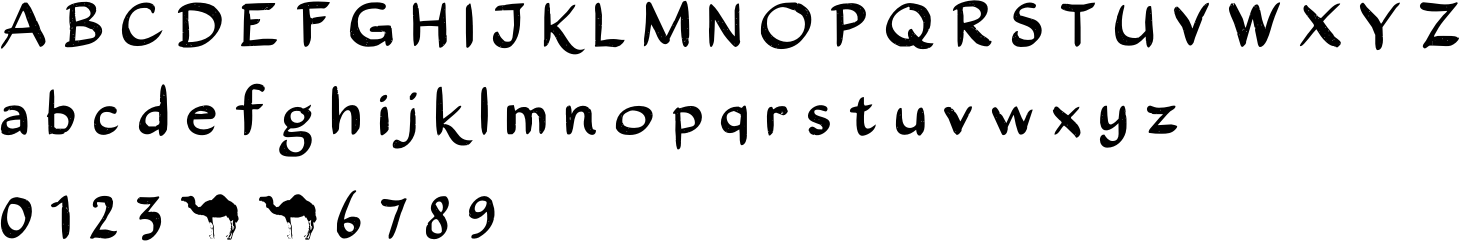 Tombouctou Font Character Map