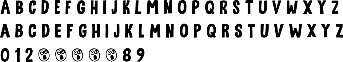 Utroligt Font Character Map