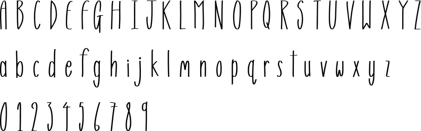 Gospel Message Font Character Map