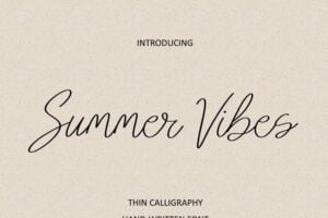 Summer Vibes Font Graphic