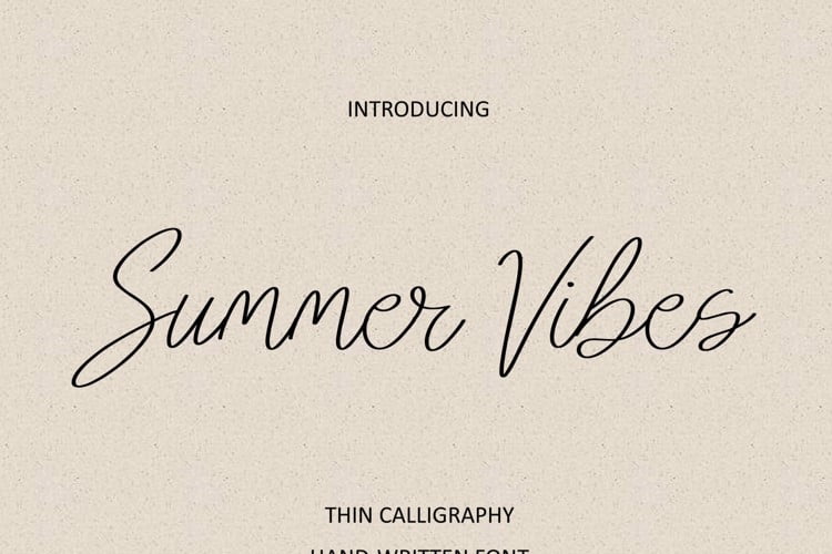 Summer Vibes Font