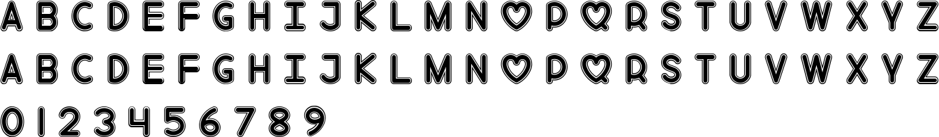 Mf Love Song Font Character Map