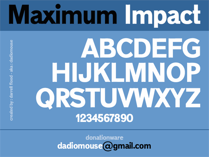 Maximum Impact Font