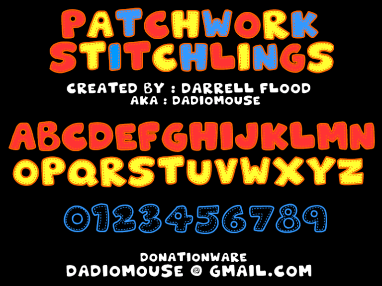 Patchwork Stitchlings Font