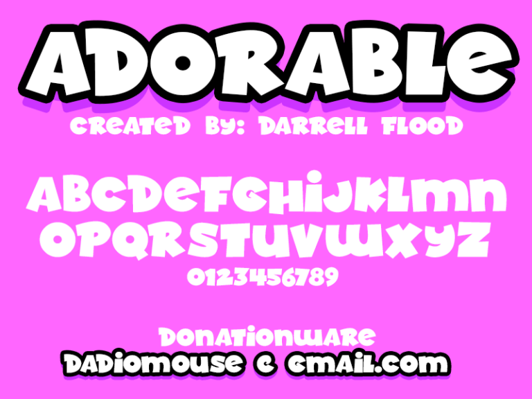 Adorable Font