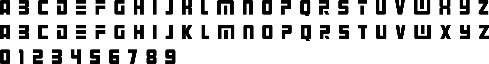 Alien Android Font Character Map