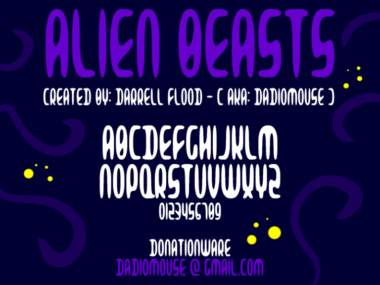 Alien Beasts Font